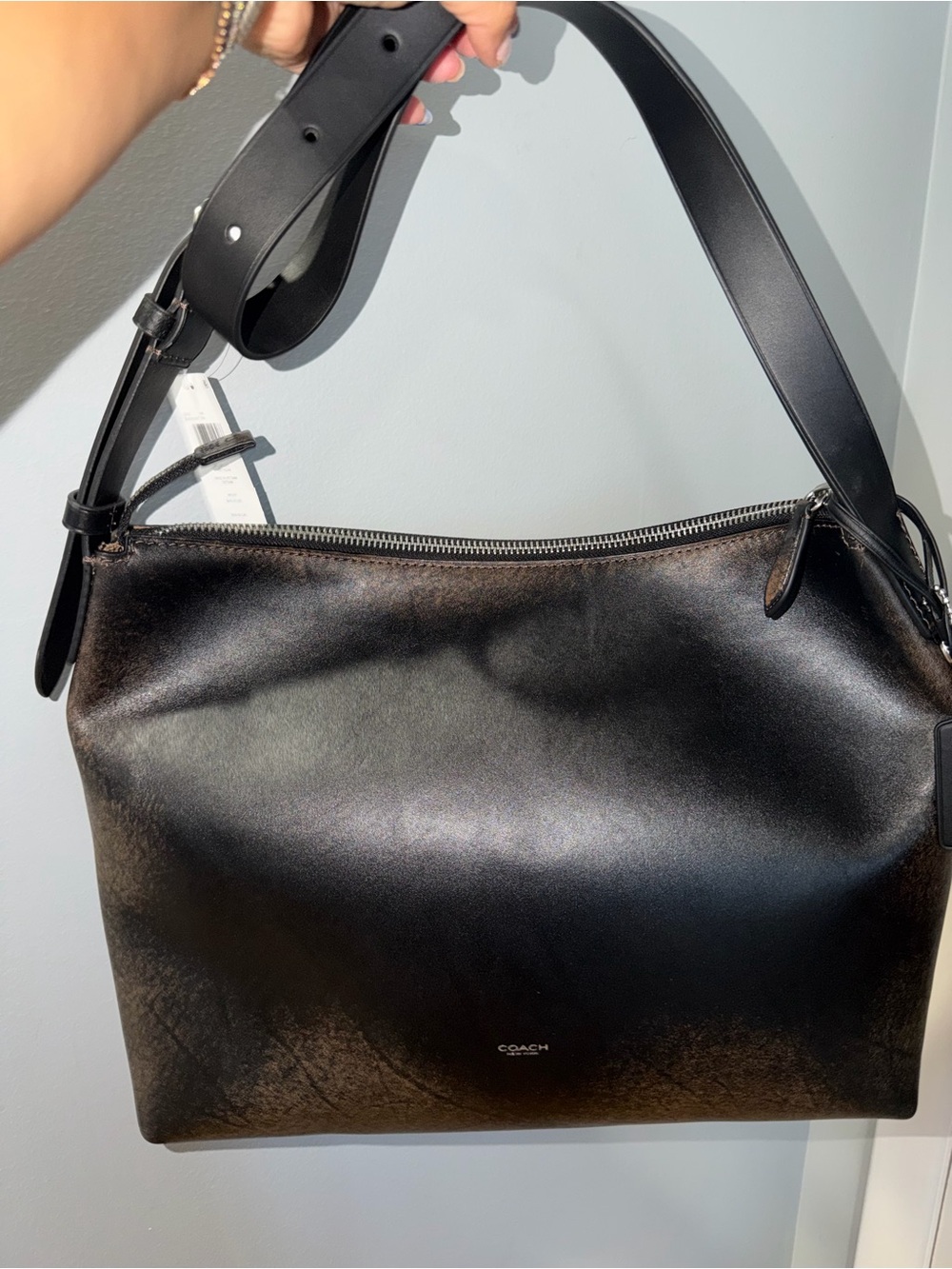 Coach Mott Messenger 38 Loved Leather NWT 🤎🖤